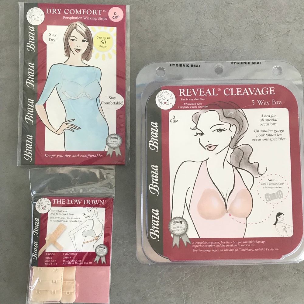 Braza 5-way sticky cups bra & Bra  Accessories
